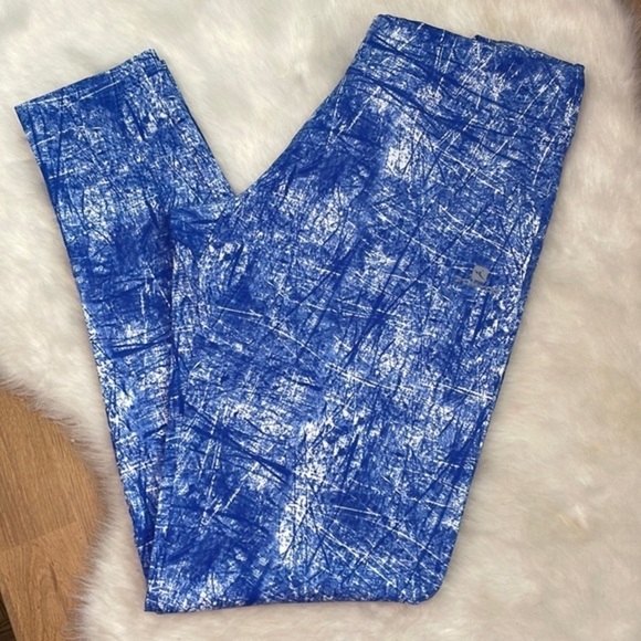 Blue Print Leggings - Picture 1 of 6